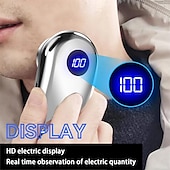 cheap Shaving &amp; Hair Removal-Mini-Shave Portable Electric Shaver for Men Wet Dry One-Button Mini Razor Electric-Upgrade Rechargeable Travel Electric Razor