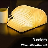 Χαμηλού Κόστους Διακοσμητικά φώτα-led κομοδίνο φωτιστικό αναδιπλούμενο βιβλίο νύχτας επαναφορτιζόμενο μαγνητικό ράφι κομοδίνου ή τραπεζάκι σαλονιού παιδικό χριστουγεννιάτικο δώρο