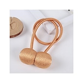 economico Accessori per tende-Fermatenda magnetici per finestra fermacravatta dorati fibbie fermacravatta clip per tenda decorativa ufficio camera da letto casa 1 pz