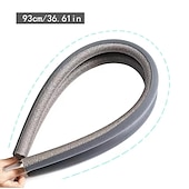 economico forniture edilizie-1pc tappo antispiffero da 36,6 pollici sotto la porta antirumore nero tappi per fessure porta d&#039;ingresso paraspifferi per la parte inferiore delle porte regolabile doppia porta tiraggio
