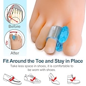 ieftine Îngrijire personală și sănătate-1 pereche albastru gel siliconic moale separator deget de la picioare hallux valgus distanțiere pentru bunion corector pentru degetul mare instrument de îngrijire a picioarelor
