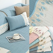 billige Sofatrekk-sofamatte sofatrekk sofatrekketrekk grå anti-katt riper sofa setepute trekk til lenestol loveseat 4 eller 3 seter l form for barn, kjæledyr, katter(selges ikke i sett)