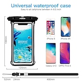 cheap Universal Phone Bags-Full View Waterproof Case for Phone Underwater Snow Rainforest Transparent Dry Bag Swimming Pouch Big Mobile Phone Covers