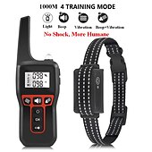 cheap Dog Training &amp; Behavior-3300FT No Shock Pet Dog Training Collar Beep Vibrating Pet Trainer IPX7 Waterproof Rechargeable Pet Training Collar No Prongs Sound and Vibration Collar
