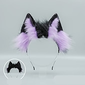 billige Tilbehør til hårstyling-reveklemme kattører pannebånd ulvepoter cosplay kostyme karneval fancy festkostyme tilbehør