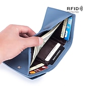 preiswerte Kartenhalter und Etuis-Echte Leder Damen Geldbörsen und Taschen Mode kleine Brieftasche mit mini Münzfach RFID-blockierende Geldbörse