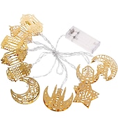 رخيصةأون أضواء زينة رمضان-أضواء رمضان الديكور eid mubarak moon star led string light 3m 20leds ramadan decoration 2023 islam muslim party decor ramadan kareem lights garland on battery or usb