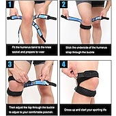 cheap Braces &amp; Supports-1PC Patella Tracking Short Knee Brace - Running Exercise Athletic Support Sleeve Stabilizer for Post Kneecap Dislocation Tendonitis Ligament Patellofemoral Pain MCL / LCL Injuries