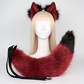 abordables Accessoires de coiffure-pince à queue de renard oreilles de chat pattes de loup gants costume de cosplay carnaval fantaisie accessoires de costume de fête