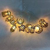 رخيصةأون أضواء زينة رمضان-أضواء رمضان الديكور eid mubarak moon star led string light 3m 20leds ramadan decoration 2023 islam muslim party decor ramadan kareem lights garland on battery or usb