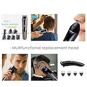 economico Rasatura e depilazione-kemei tagliacapelli tagliacapelli elettrico kit di bellezza multifunzione rasoio da uomo barba trimmer cordless macchina da taglio display lcd 5