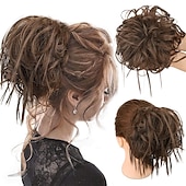 abordables Chignons-ébouriffé chignon désordonné chignon postiche extension de cheveux queue de cheval avec élastique élastique chignon queue de cheval postiche extensions de cheveux synthétiques chouchous queue de