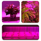 abordables Lumières intelligentes-led élèvent des ampoules 9w spectre complet 300lm b22 e26/e27 a70 18 led perles rose