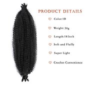 cheap Crochet Hair-8 Packs Pre-Separated Springy Afro Twist Hair Suitable for Damaged Soft Locs Synthetic Marley Twist Braiding Hair