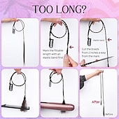 cheap Ponytails-Braid Hair Extensions 4 PCS Baby Braids Front Side Bang Curtain Bang Clip in Hair Extensions Long Braided Hair Piece Natural Soft Synthetic Hair for Women Daily Wear 20 Inch Cool Light Blonde