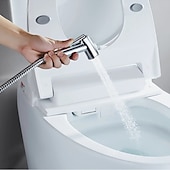 levne Bidetové baterie-koupelna ruční sprcha bidet shattaf sada rozprašovače držák na zeď, domácí mytí toaleta ruční bidetová sprcha nástěnný držák hadice čištění plen