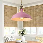 ieftine Lumini insulare-led pandantiv candelabru industrial de culoare macaron candelabru creativ modern reglabil din metal e27 este aplicabil pentru camera de zi, insulă de bucătărie și hotel