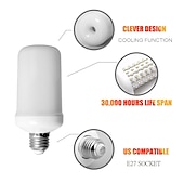 お買い得  LEDコーンライト-led 炎電球 e27 ダイナミック炎効果 火 e14 ライト 点滅 led ライト 3/5/7/9w 110v-220v ホーム照明シミュレーション 炎ライト 重力誘導炎効果 装飾ムードライト