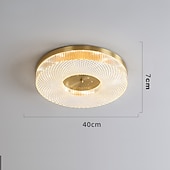 abordables Luces de techo-Luz de techo led regulable 40cm 50cm diseño circular luces de techo cobre estilo formal básico led moderno 110-240v