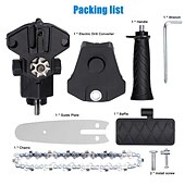 cheap Drill Bit Set-6&quot; Mini Chainsaw Adapter Electric Drill Converter Into Electric Chain Saw Pruning Saw