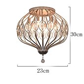 economico Supporti da incasso e semi incasso-Lampadari A Led Da Soffitto In Cristallo Lampadari Neri Da Tavolo Da Pranzo Lampadari A Sospensione Per Cucina Soggiorno Camera Da Letto Corridoio Lampada Led Industriale