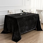 abordables Nappes-nappe en velours nappe noire de ferme nappe de printemps ronde couverture de table en tissu d&#039;extérieur rectangle ovale pour pique-nique, mariage, salle à manger, Pâques, cuisine
