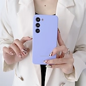 cheap Samsung Cases-Phone Case For Samsung Galaxy S23 Ultra Plus S25 Ultra Silicone Case Full Body Protective Dustproof Four Corners Drop Resistance Solid Colored TPU