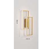 economico Lampade LED da parete-lightinthebox applique da parete a led per interni rettangolo dorato doppia luce a parete luce moderna illuminazione da parete a led in metallo per camera da letto sala da pranzo lampada da comodino