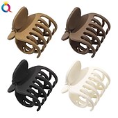 cheap Hair Styling Accessories-Square Claw Clips  Big and Small Neutral Rectangle Hair Claw Clips Non-slip Matte Large Hair Clips for Women Strong Hold jaw clip for Thick Thin Hair