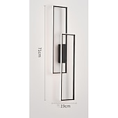 お買い得  LEDウォールライト-lightinthebox LED ウォールライト屋内黒長方形ダブルライト壁掛けライト現代の LED 金属壁照明寝室のダイニングルームのベッドサイドランプリビングルーム