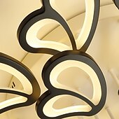 economico Lampade da soffitto-plafoniera a led design loto lampada da soffitto da 70 cm moderna artistica in metallo stile acrilico oscuramento continuo camera da letto finitura verniciata luci 110-240v solo dimmerabile con