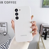 cheap Samsung Cases-Phone Case For Samsung Galaxy S23 Ultra Plus S25 Ultra Silicone Case Full Body Protective Dustproof Four Corners Drop Resistance Solid Colored TPU