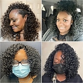 cheap Crochet Hair-Curl Crochet hair for Black Women Short Beach Curl crochet hair Bohemian Crochet Braids Natural Black Deep Wave Braiding hair Extensions