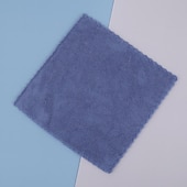 cheap Dish Towel-Coral Velvet Square Towel Kitchen Dishcloth Soft Absorbent Small Handkerchief Plain Color Saliva Towel Baby And Children Hand Towel