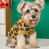 billige Gensere-Hunder Katter Gensere Jumper Mote søt stil Vinter Pustende Myk Vaskbar Bekvem utendørs Fritid / hverdag Hundeklær for Bichon Frisé Pommeran ungt kjæledyr Sommerfugl Small