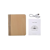 Χαμηλού Κόστους Διακοσμητικά φώτα-led κομοδίνο φωτιστικό αναδιπλούμενο βιβλίο νύχτας επαναφορτιζόμενο μαγνητικό ράφι κομοδίνου ή τραπεζάκι σαλονιού παιδικό χριστουγεννιάτικο δώρο