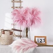 Недорогие Искусственные цветы-искусственные цветы пампасная трава восходящая блестящая трава искусственные цветы трава для свадебных букетов домашняя вечеринка украшения отеля 1 шт.