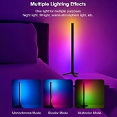 Недорогие Умный ночной свет-Смарт-светодиодная лампа LED Бар RGB Подъёмная ритмическая ночная лампа Музыка Bluetooth APP Пульт управления прикроватным настольным компьютерным игровым телевизионным атмосферным светом Shustar