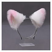 お買い得  ヘアスタイリングアクセサリー-キツネクリップ 猫耳 オオカミの足跡 コスプレ衣装 ハロウィン ファンシーパーティーコスチュームアクセサリー かわいいロリータぬいぐるみ kc キツネの耳の頭飾り 動物の耳のアクセサリー 猫耳カチューシャ
