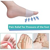 economico Cura Personale &amp; Salute-cuscinetti metatarsali, separatori per dita in gel, cuscino correttore per alluce valgo, distanziatori per dita, cuscinetti per avampiede, morbidi&amp;amp;traspirante, idea per neuroma mortons, vesciche,
