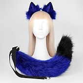 abordables Accessoires de coiffure-pince à queue de renard oreilles de chat pattes de loup gants costume de cosplay carnaval fantaisie accessoires de costume de fête