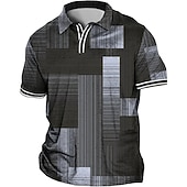 abordables Polo grande taille homme-Homme Grande Taille POLO Grand et grand Imprimés Photos Col rabattu Imprimer Manche Courte Printemps été Sportif Mode Vêtement de rue Design Extérieur Plein Air Hauts