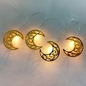 رخيصةأون أضواء زينة رمضان-أضواء رمضان الديكور eid mubarak moon star led string light 3m 20leds ramadan decoration 2023 islam muslim party decor ramadan kareem lights garland on battery or usb