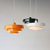 billige Øylys-led pendellampe oransje skjerm pendellampe kjøkkenøy hengende lysekrone lysarmaturer mørkegrønn soverom nattbord justerbar taklampe hengende lampe