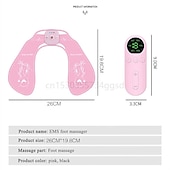 abordables Appareils de massage corporels-Patch de massage des fesses ems stimulateur de levage de la hanche rechargeable formateur muscle sans fil télécommande hanche fitness instrument de beauté