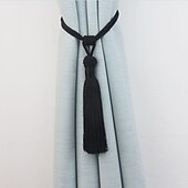 cheap Curtain Accessories-Rope Curtain Tassel Tie Backs Curtain Fringe Tiebacks Holdbacks Window Drapes Curtain Strap Buckle Holder Window Decorative Accessories