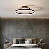 baratos Luzes de teto reguláveis-Luz de Teto LED 50cm Design de Círculo em Anel com 1 Lâmpada Dimerizável Acabamentos Pintados em Alumínio Estilo Moderno Luxuoso para Sala de Jantar Quarto Luminárias Penduradas 110-240V SOMENTE