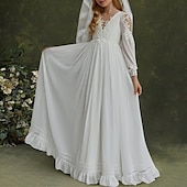 baratos Vestidos para Menina das Flores de Casamento-Vestido de Dama de Honra Comprimento do Chão Primeiro Comunhão Meninas Vestido de Festa Bonito Chiffon com Renda Mini Noiva Tamanho 3-16 anos vestido para impressionar