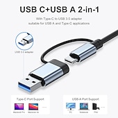 cheap USB Hubs-4/7/8 In 1 USB3.0 Type C Extender Hub Docking Station Multi USB Splitter Multiport Adapter USB 3.0 2.0 TF SD Reader Slot For for Mac Pro Mini iPad Pro Surface Pro lash Drive Mobile HDD
