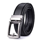 cheap Men&#039;s Belt-Men&#039;s Leather Belt Ratchet Belt Black Coffee Dermis Retro Traditional Plain Daily Wear Going out Weekend